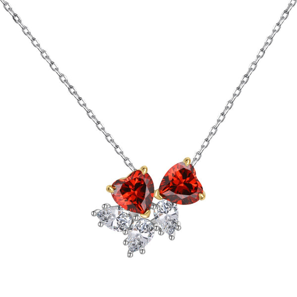 <ORIELL>Dainty Red Heart Necklace