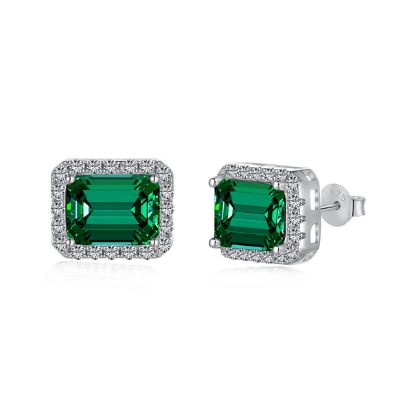 <ORIELL>Luxurious Dainty Emerald Cut Banquet Earrings