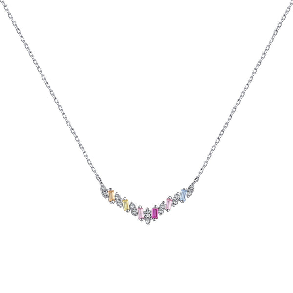 <ORIELL>Dazzling Rainbow Necklace