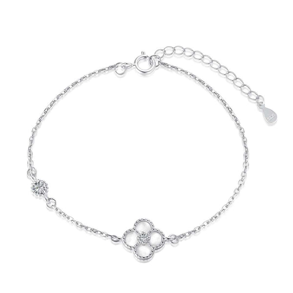 <ORIELL>Delicate Four Leaf Clover Bracelet