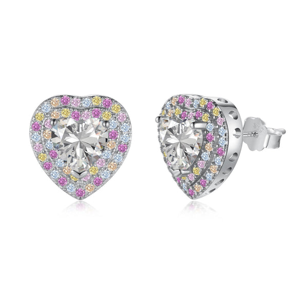 <ORIELL>Dazzling Heart Shape Lover Earrings