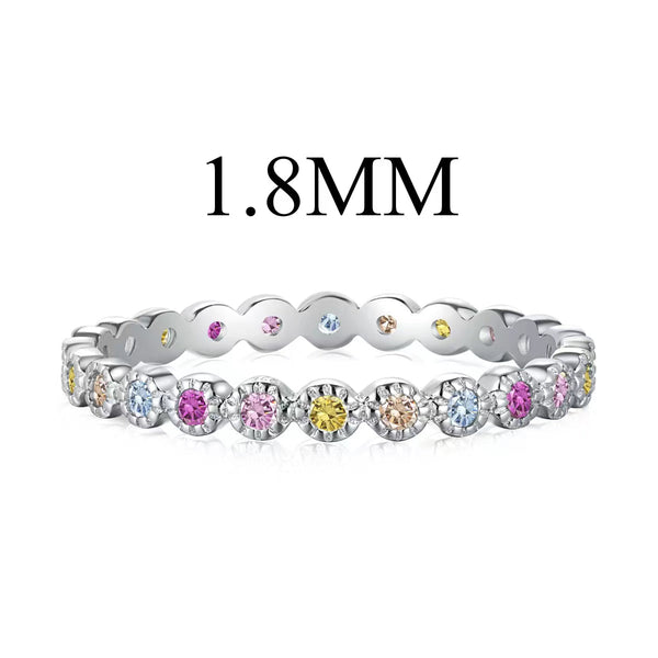 <ORIELL>Unique Scintillating Round Cut Daily Ring