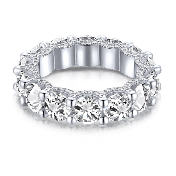 <ORIELL>Gorgeous Round Cut Tennis Ring